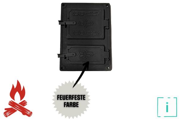 Innbee® Revisionstür 375x275 Backofentür Gusseisen Räucherei Ofentür Kacheltür